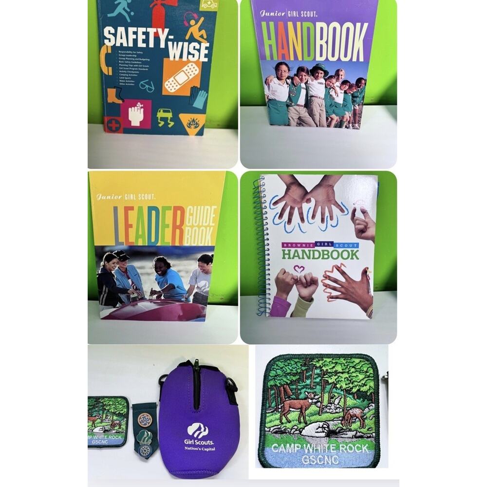 LOT Of Vintage Girl Scout Books‎ Handbooks Memorabilia Collectibles Patch Pins